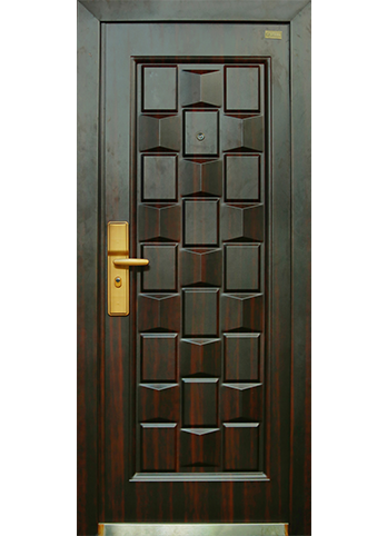 Diamond Finish Steel Door 